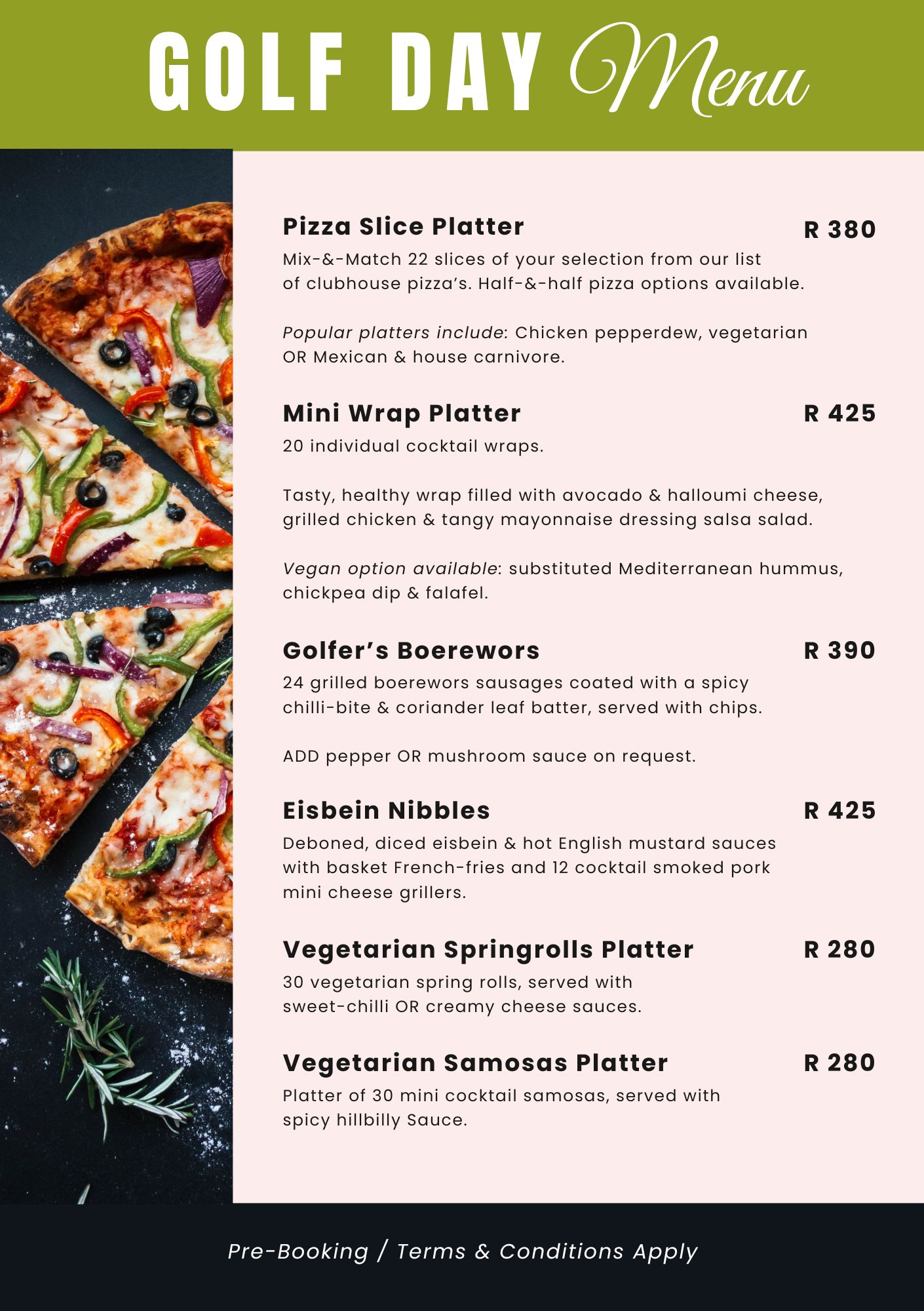 FUNCTION MENUS Jackal Den